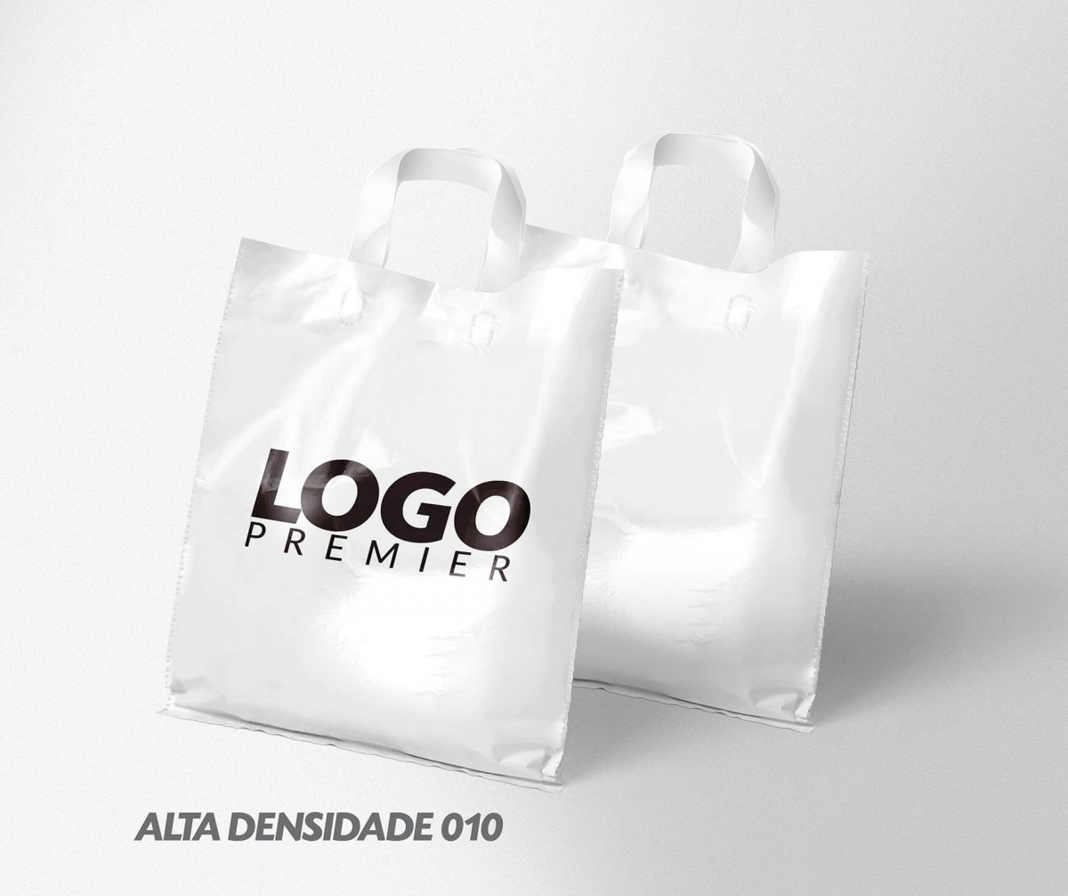 SACOLAS/PLASTICAS/ALÇA FITA/MEDIA 40X50/BRANCA